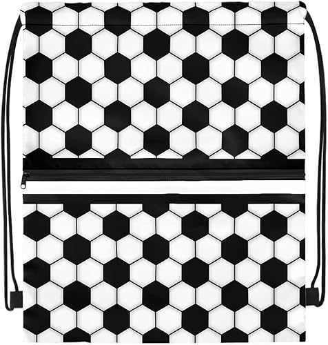 Miniatura 10 de Freewander Mochila con cordón para hombres y mujeres mochila con cordón para niños y niñas con compartimento con cremallera Cielo estrellado