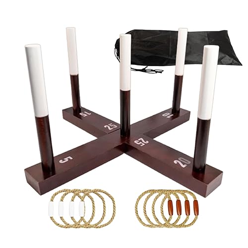 Outdoor Yard Games, Ring Toss Games for Adults and Family,