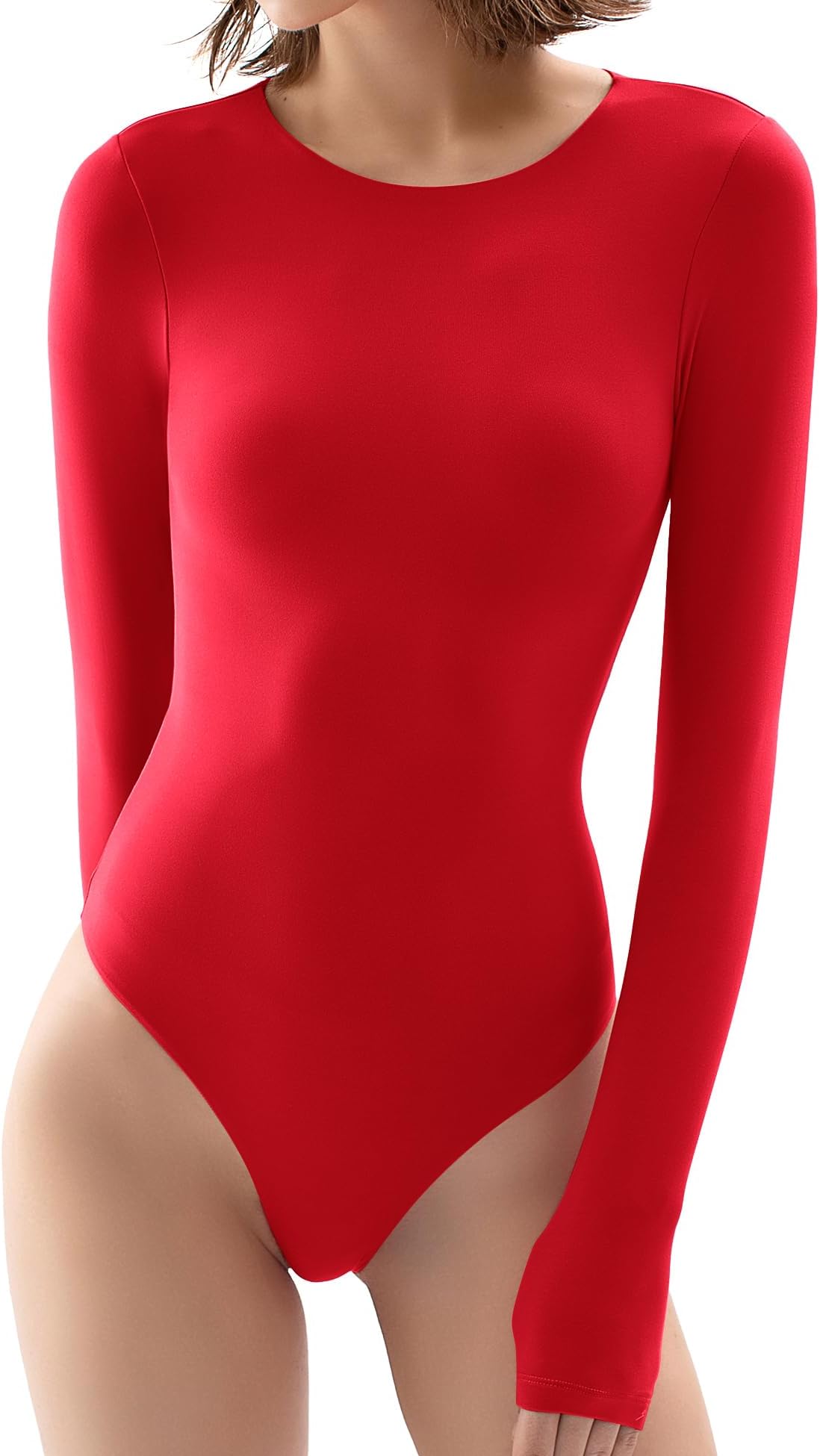 adidas red bodysuit long sleeve