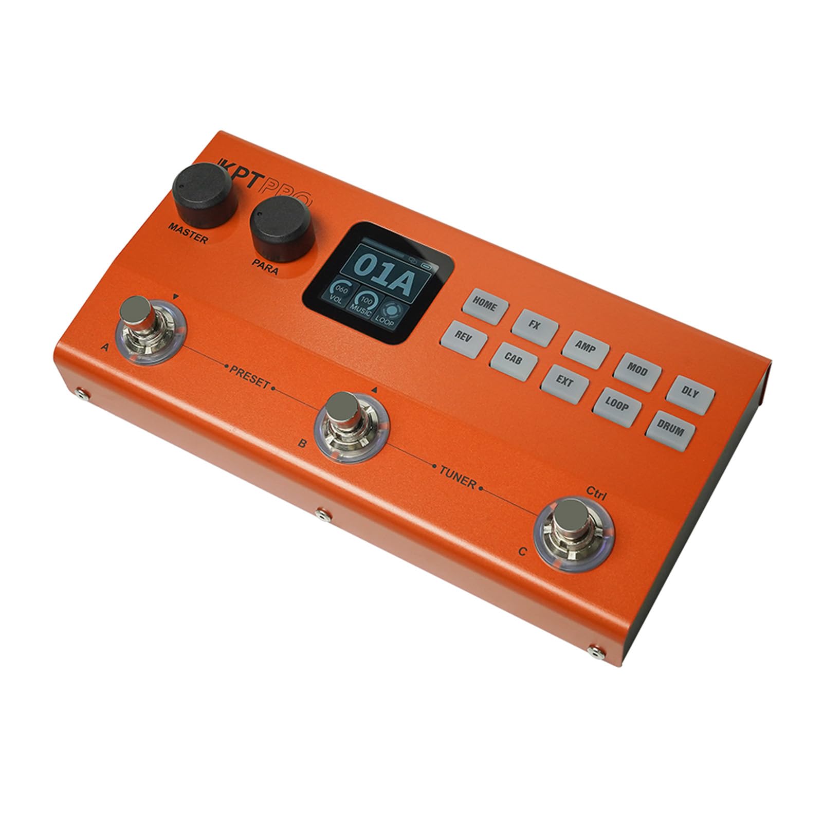 Tosuny Pedale per Chitarra Multieffetto |Simulatore di Amplificatore Caricatore IR Looper Drum Machine con Clone di Tono AI per Chitarra Elettrica
