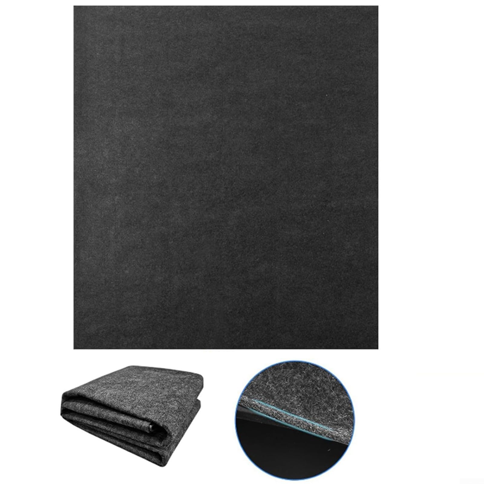 Esterilla protectora de suelo de fieltro para piscina, 3 x 2 m, color negro, resistente al desgarro y antideslizante, base de poliéster para piscina de suelo, impermeable para interior y exterior
