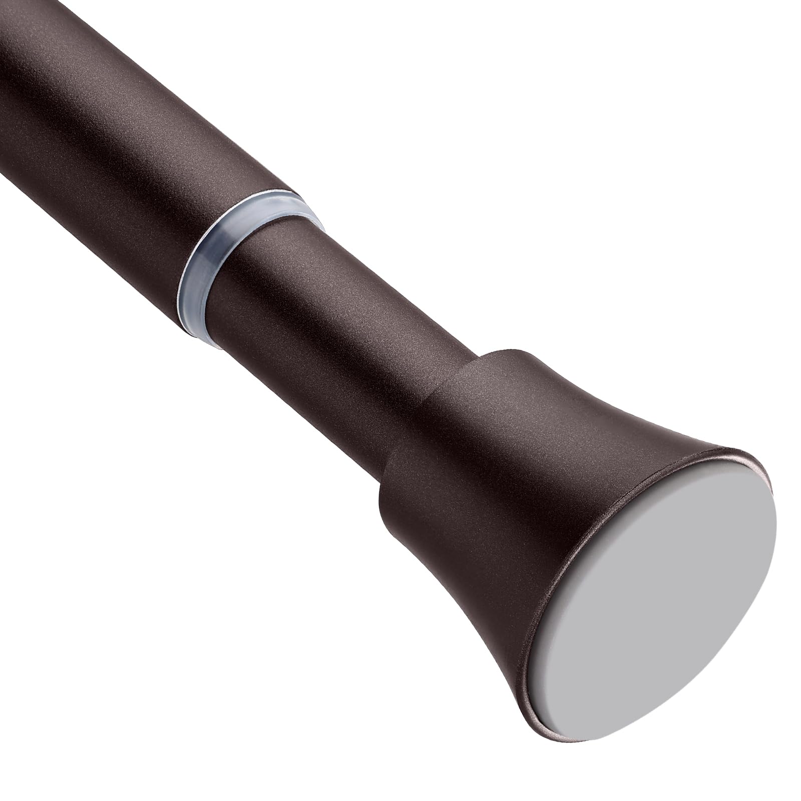 EBOATOP Bronze Shower Curtain Rod - Tension Curtain Rod for Window or Bathroom Adjustable 32 to 62 inch Spring Tension Shower Rod No Drilling Non Slip