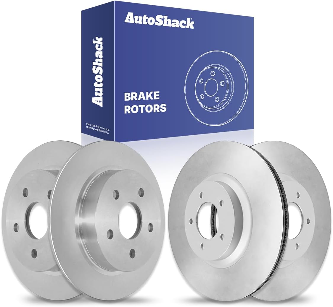 AutoShack Front Vented & Rear Solid Brake Rotors 4-PC Set Replacement for 2000-2005 Chevrolet Impala 2000-2005 Chevrolet Monte Carlo 1998-1999 Oldsmobile Intrigue 1999 Buick Riviera