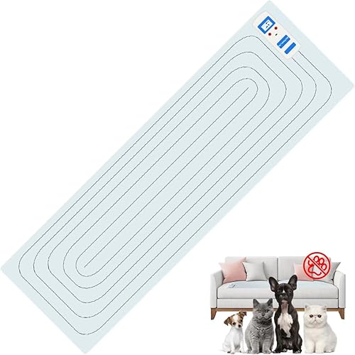 petnais Scat Mat - Tapete electrónico de entrenamiento de mascotas para interiores para perros y gatos, pantalla LED mantiene a las mascotas
