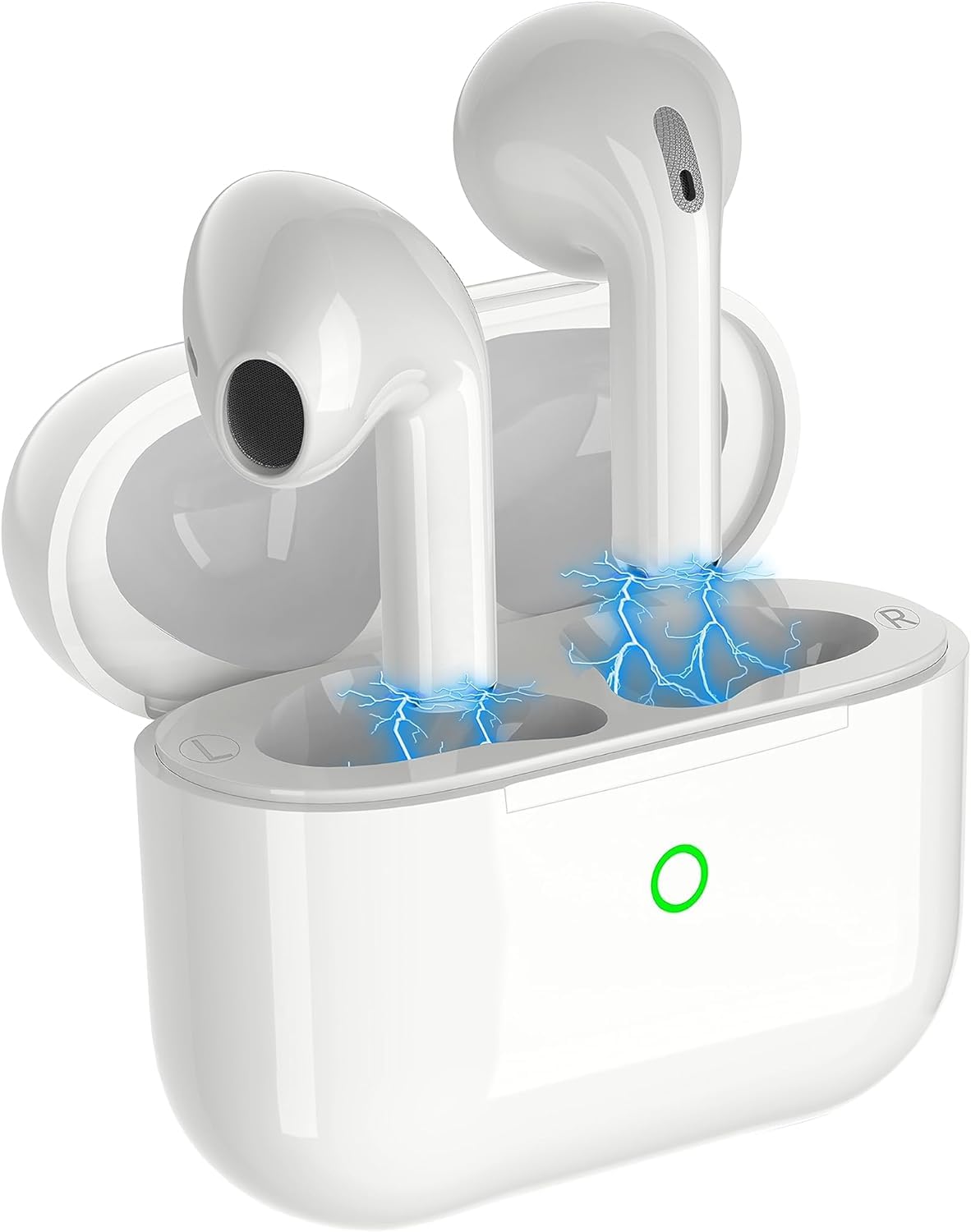 Wireless Earbuds, Bluetooth 5.3 Earphones 30H Playback, ENC Noise Cancelling with Wireless Charging Case, Hi-Fi Stereo Wireless Earphones Built-in Mic, IPX7 Waterproof Sport Headphones for Android/iOS