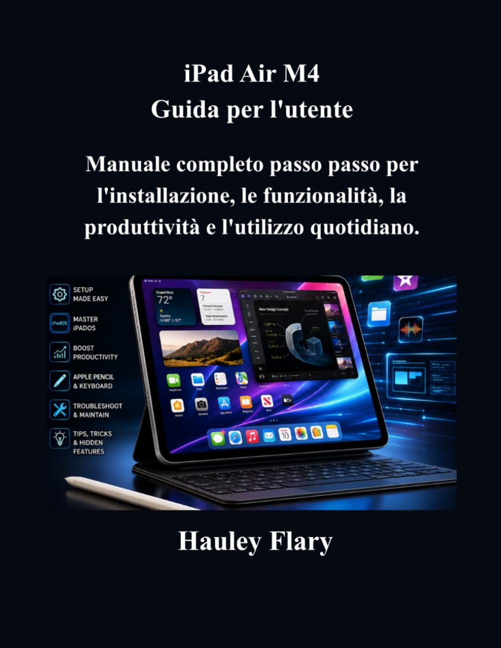 iPad Air M4 Guida per l'utente: Manuale completo passo passo per l'installazione, le funzionalità, la produttività e l'utilizzo quotidiano.