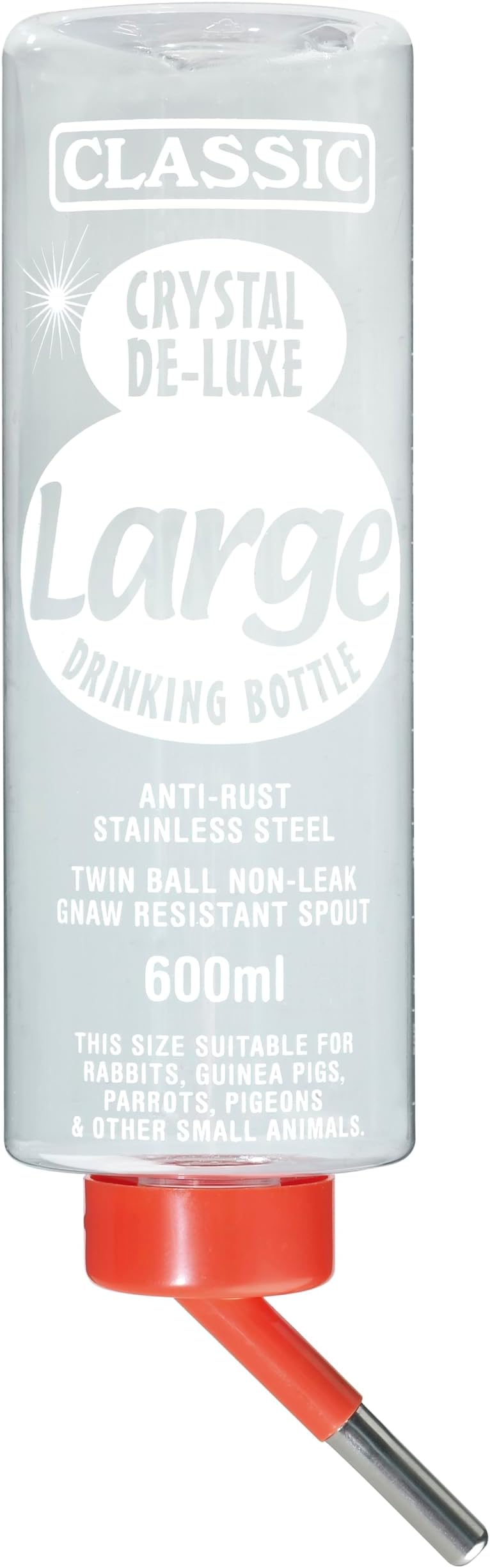 2 Stück Trinkflasche 350ml Für Kaninchen & Kleintiere - Mit Halterung