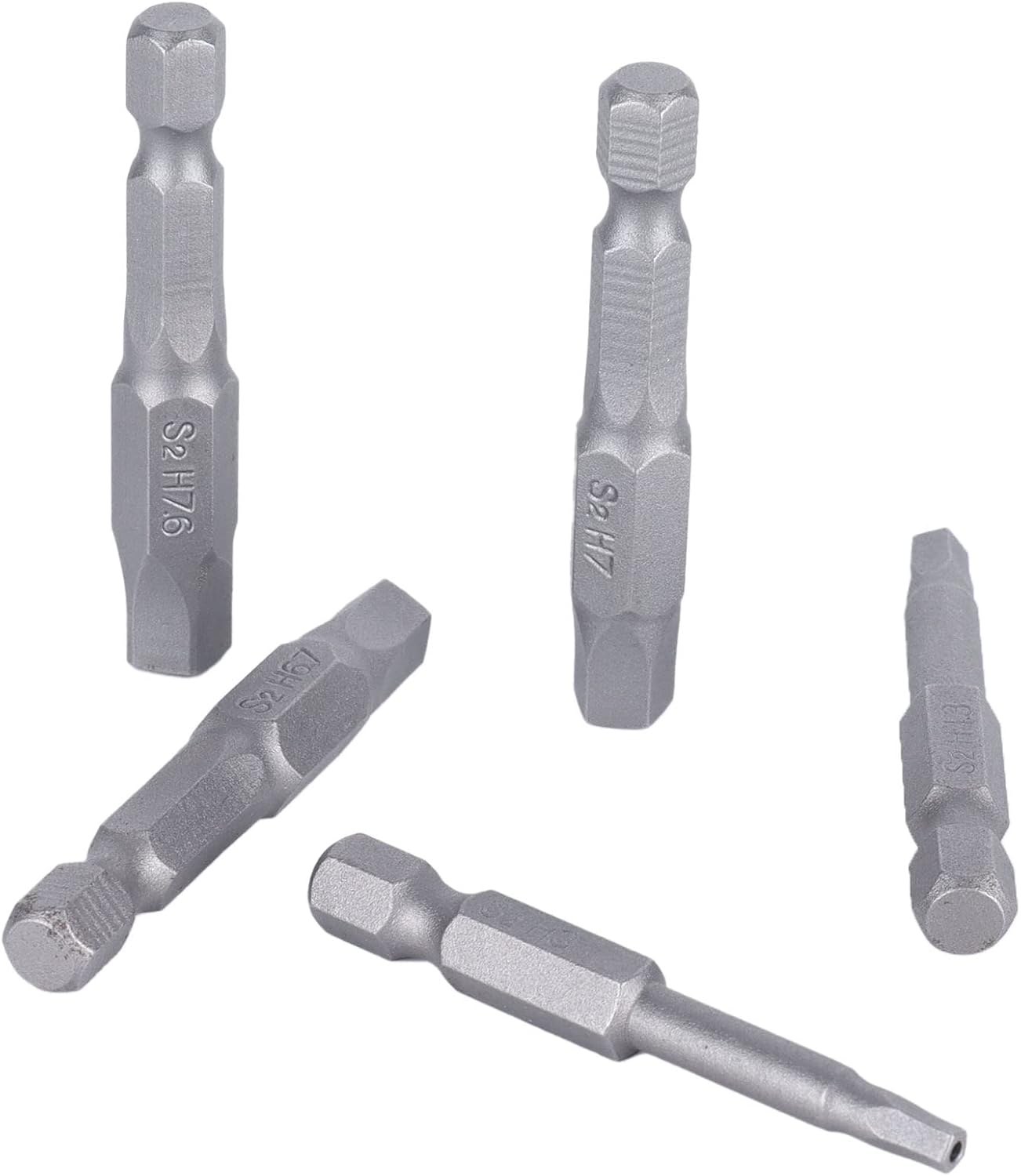Magnetic Pentagonal Bits Set,1/4in Hex Shank Screwdriver Insert Bit Hex Handle Screwdriver Socket Bits for Vacuum Screw Electric Screwdriver