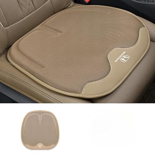 (WAIKUB)【2023年新型】ホンダ 車クッション シートクッション 座布団 シートカバー 座席シート 3Dハニカム構造 無重力アイスシルククッション 高反発 超通気性 持ち運び 自動車 座布団 運転/自宅/オフィス (ホンダ, オフホワイト)