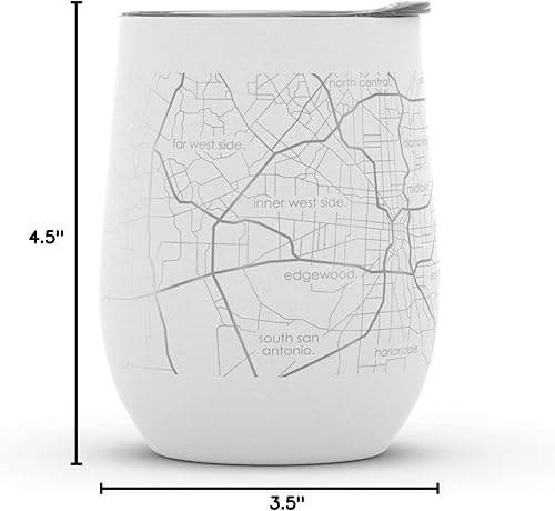 Vista 124 de Well Told Lexington Kentucky Map - Vaso de vino aislado con grabado de mapa de Kentucky, taza de acero inoxidable grabada (12 onzas, verde domingo)