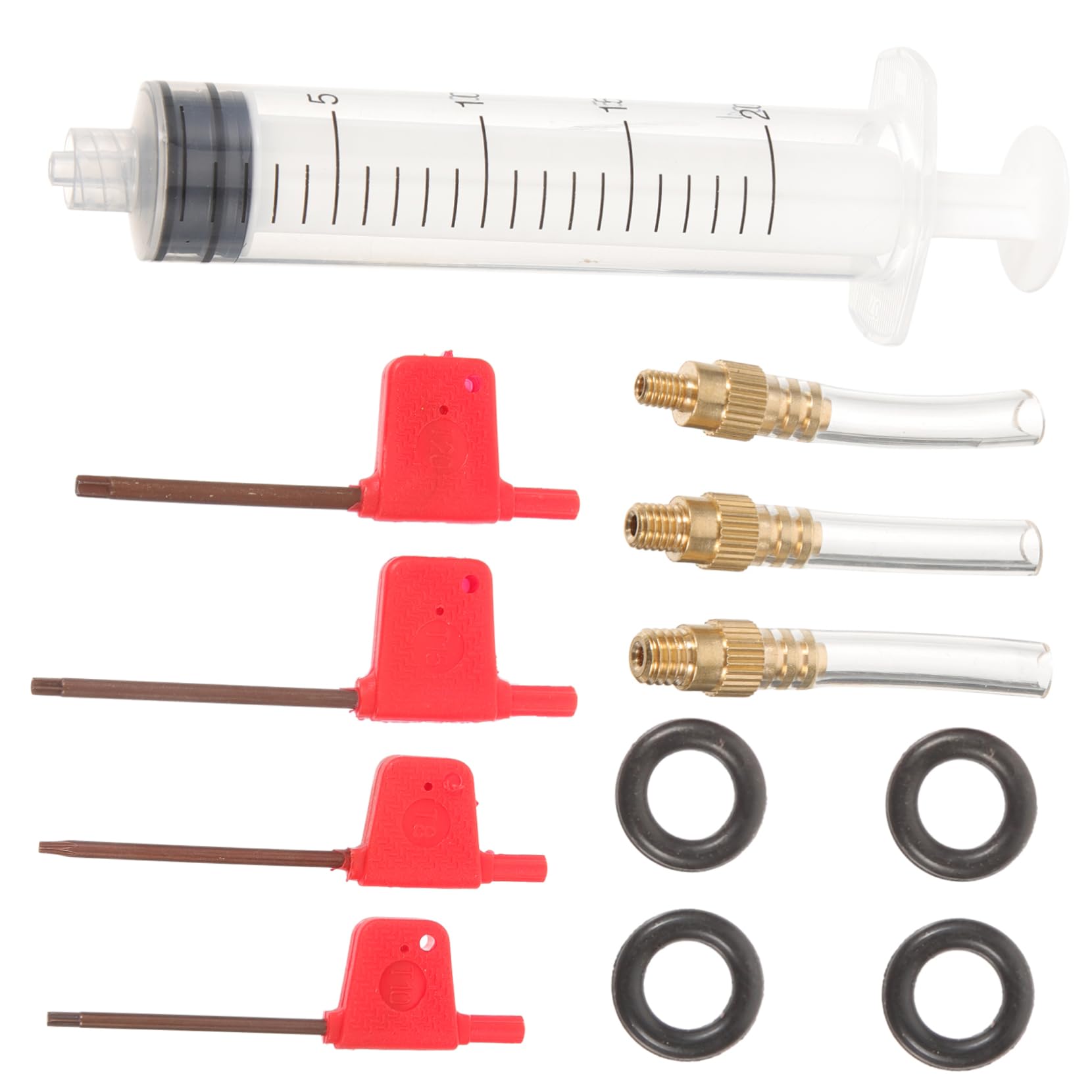 Abaodam 5 Ensembles Kit de Purge pour Vélo Outil de Réparation de Freins avec Injection Huile Portable pour Entretien de Bicyclettes