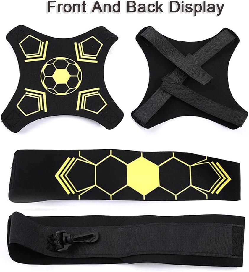 Soccer Training Belt,Solo Soccer Practice Trainer Adjustable Practice Belt Football Practice Belt Soccer Kick Train Equipment,Hands Free Soccer Belt Fits Ball Size 3, 4, 5, Kids and Adults