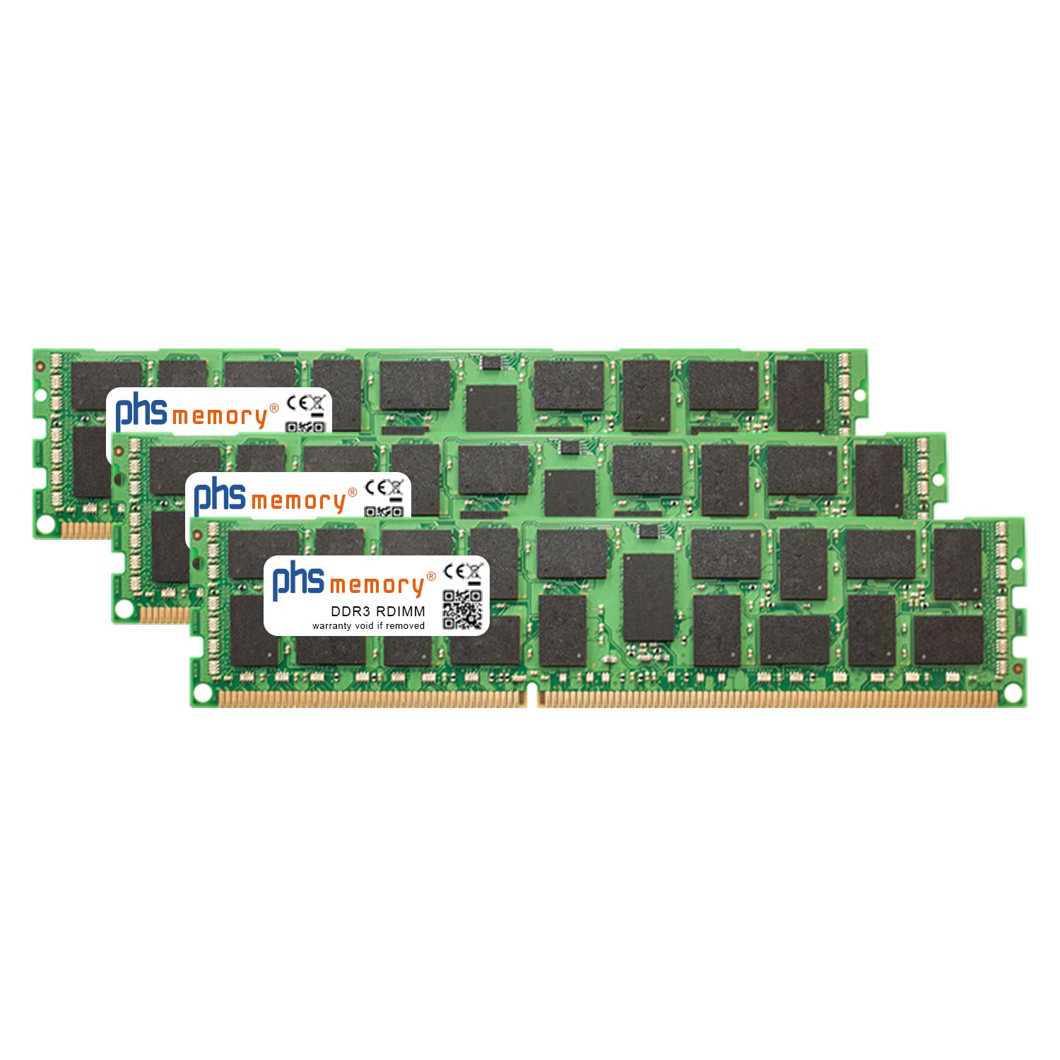 Phs-Memory 24GB (3X8Gb) Set Memoria Ram Compatibile Con Supermicro Superserver 6026T-6RFT+ DDR3 Rdimm 1333Mhz PC3-10600R - 4
