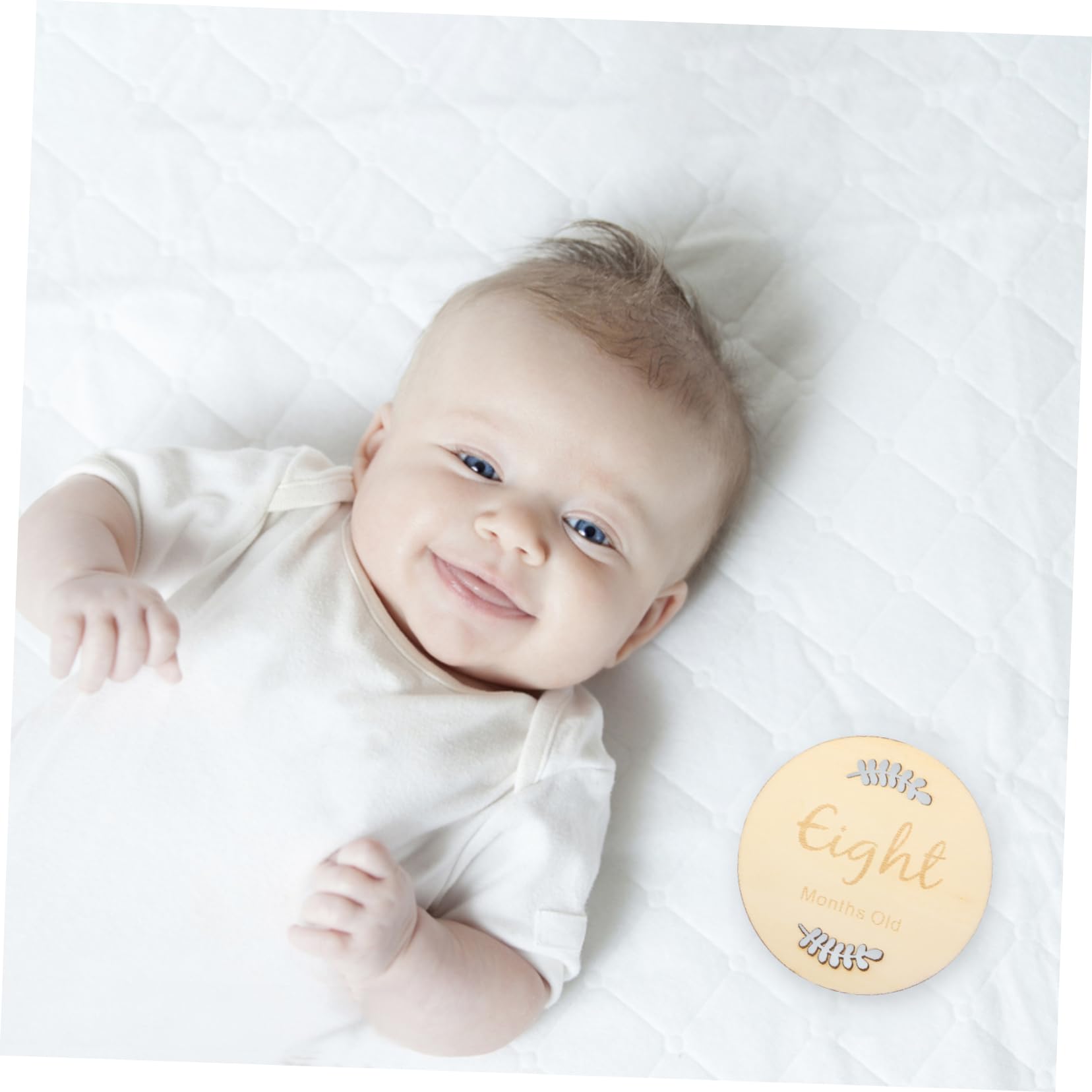 ERINGOGO Baby Milestone Cards Kit Wooden Baby Name Signs for Boys Girls Newborn Announcement Photo Prop Nordic Style Decor