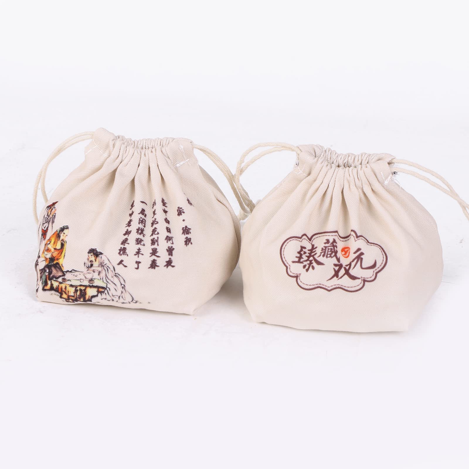 Go Stones Storage Bag Set of 2 Go Bowl Multifunction Portable Cloth Pouches