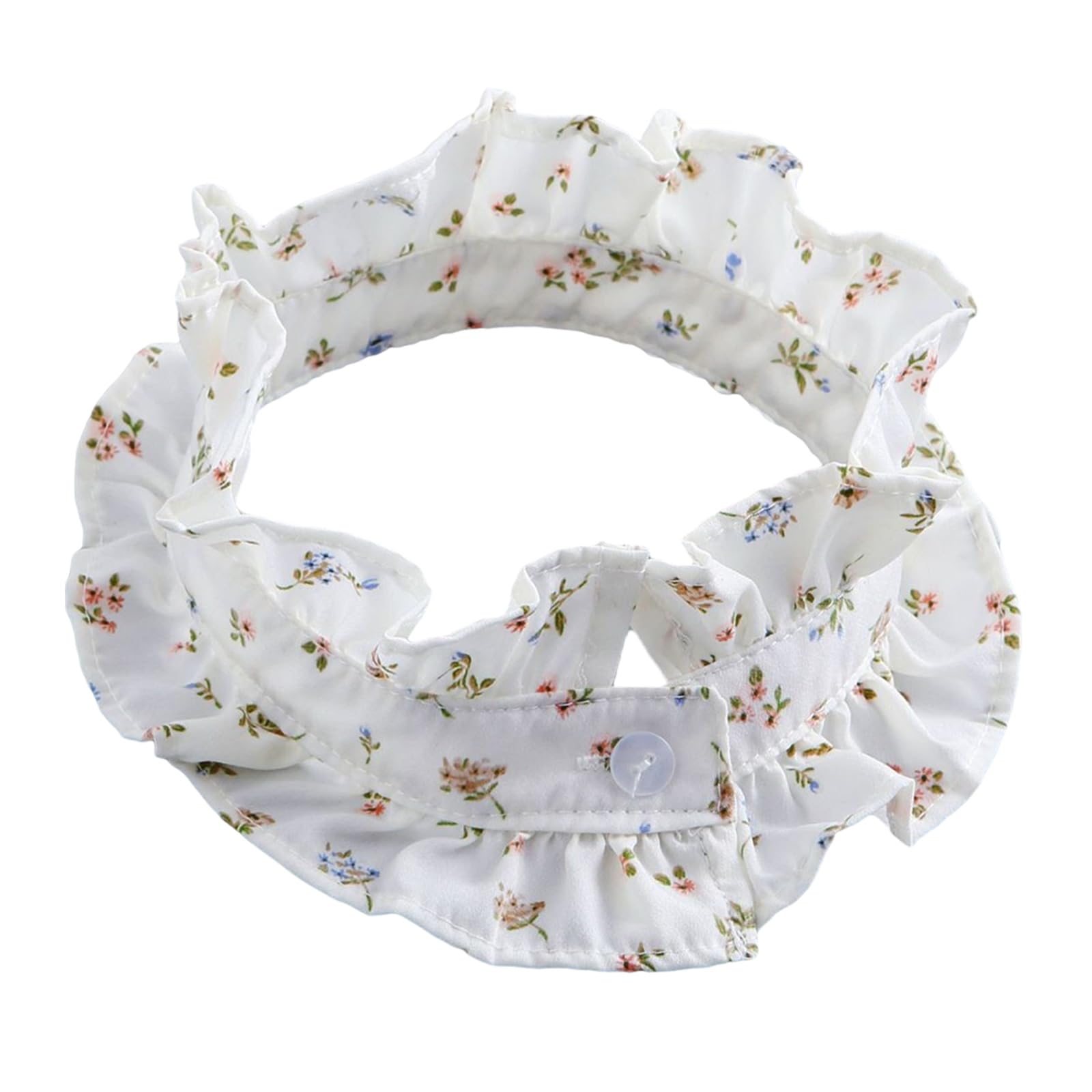 MICFENY Elegant Detachable Shirt Collar Ruffle Trim Adjustable Neckpiece For Spring Outfits