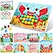 Weysoo Mosaik Steckspiel, Kinder Steckspiel ab 3 Jahren mit 8 bunten Steckkarten und 90 Perlen, Motorikspielzeug, Lernspielzeug, Vorschulspiel für Jungen u ck Bunt günstig Kaufen-Weysoo Mosaik Steckspiel, Kinder Steckspiel ab 3 Jahren mit 8 bunten Steckkarten und 90 Perlen, Motorikspielzeug, Lernspielzeug, Vorschulspiel für Jungen u