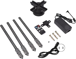 3D Hologram Fan Display Projector, 3D Hologram Fan, 224 LED Light Beads High Resolution 3D Advertising Player for Business Store Shop Bar 100 240V(US)