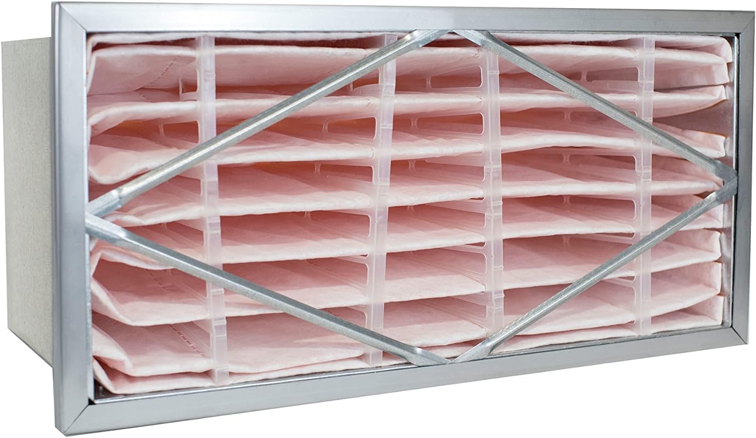 Filterbuy 12x24x12 Air Filter Header (1-Pack), Rigid Cell Filters HVAC (Actual Size: 9.75 x 21.75 x 11.38)