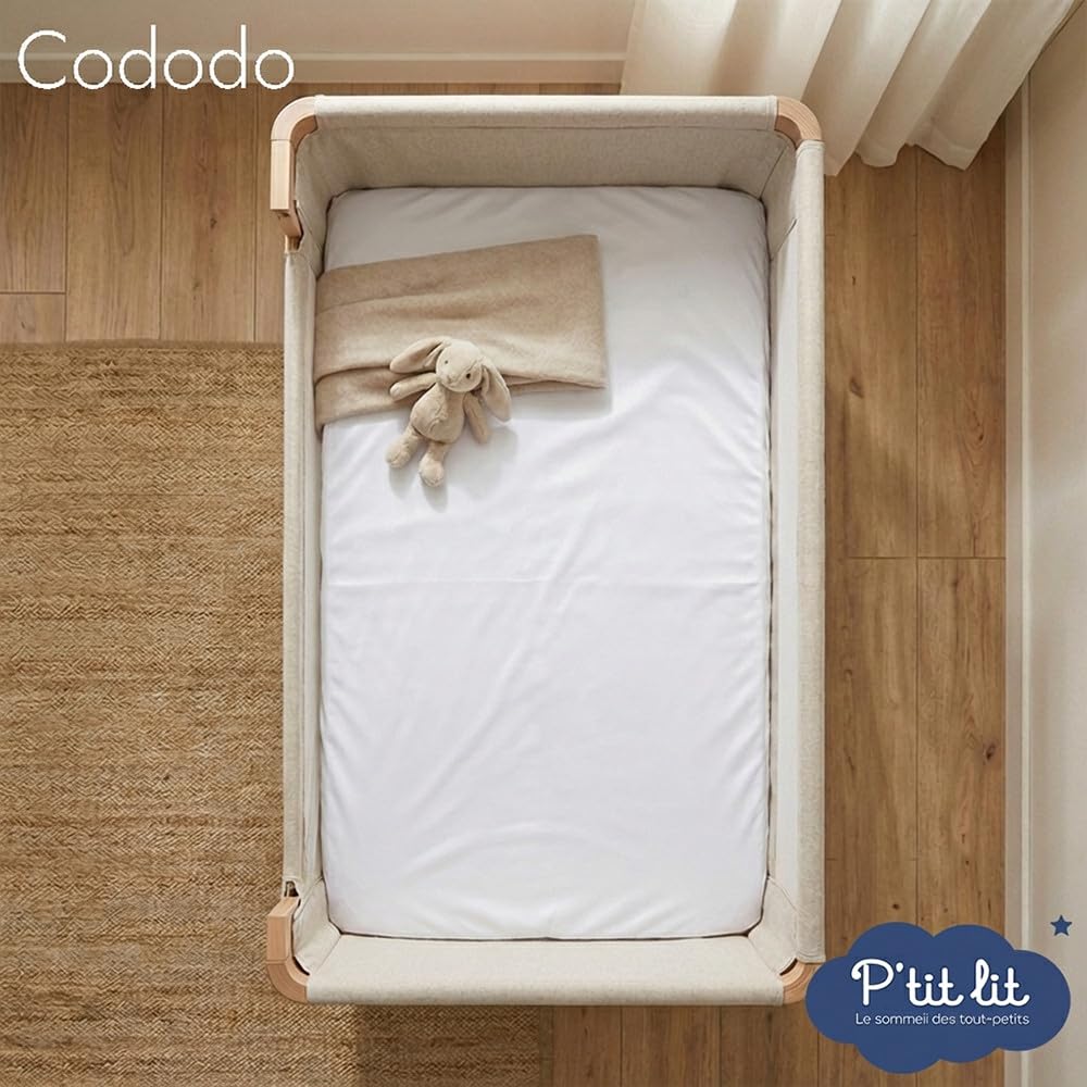 P'TIT LIT - Protège Matelas CODODO 50x85 cm - Alèse bébé imperméable - Lavable à 90°C - Respirant et Silencieux - sans Traitement Chimique - Entièrement élastiqué - Oeko-Tex - 3