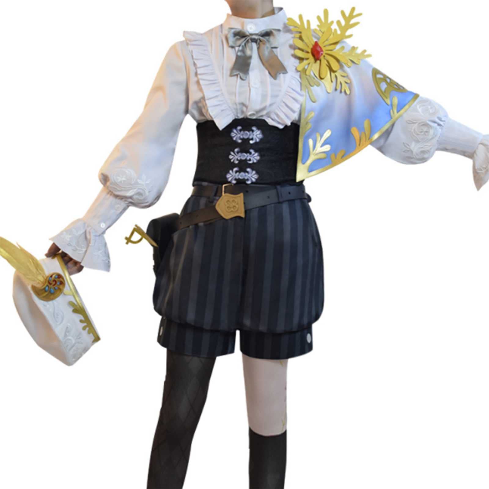 YEARGER Game Identity V Cosplay Alchemist Gold Skin Painter Edgar Valden Costume Suit Halloween Carn