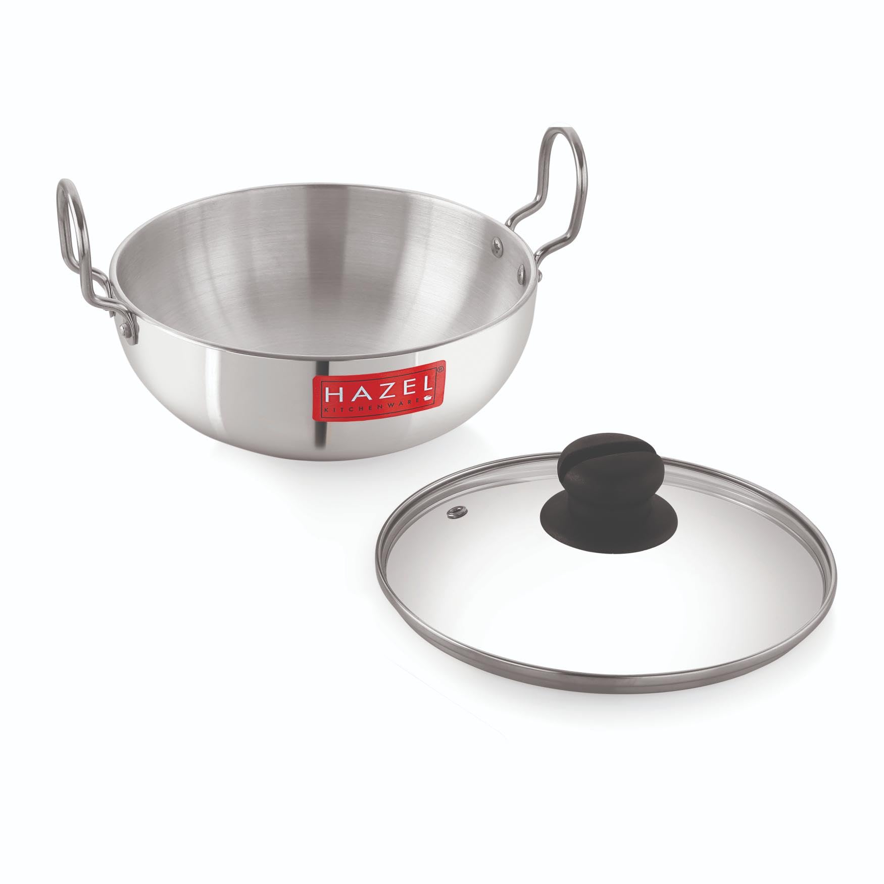 See full amazon price history chart for HAZEL 4 mm Aluminium Kadhai Kadai with Glass Lid | Vessels for Cooking Deep Frying Kadai, 3500 ML HAZEL 4 mm Aluminium Kadhai Kadai with Glass Lid | Vessels for Cooking Deep Frying Kadai, 3500 ML (B0D76MXZPX) Amazon Price History, Amazon Price Tracker