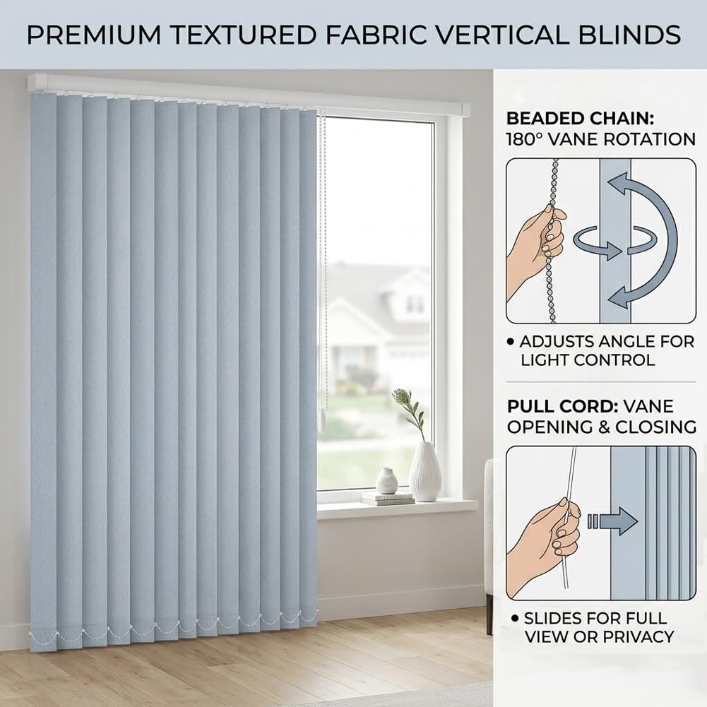Tenda a velo azzurra, dimensioni personalizzate da 60 x 100 cm a 300 x 230 cm, feritoie scorrevoli in tessuto per casa e ufficio, trattamenti per finestre con filtraggio della luce, soluzioni per la