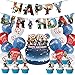 Produktbild roblox Themed Party Accessories Tomicy 30pcs Birthday Decoration Set roblox geburtstag deko Banner Games Cake Cupcake Topper Balloons Party Supplies Bachelorette for Gamers Party Favo