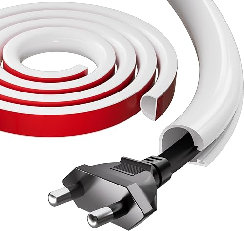 Ocultador de cable de silicona de 39 pulgadas para montaje en pared, ocultador de cables autoadhesivo para 1 cable (14 pulgadas de diámetro), disponible en Yaxa Guatemala