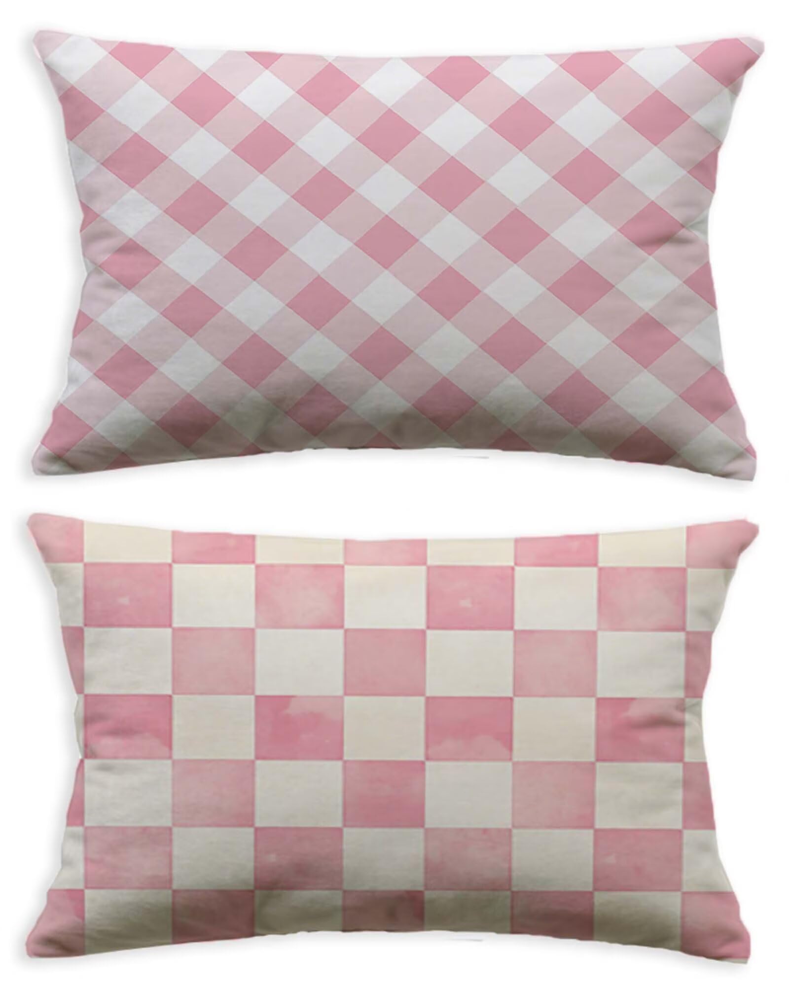 Taie oreiller 40x60 lot de 2 en velours doux avec impression recto verso