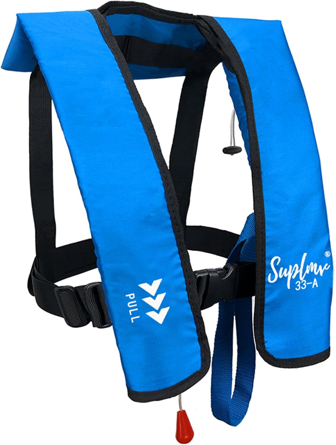 Adult Inflatable Life Jacket/Kayak Buoyancy Vest | Fishing Sailboat PFD Thin Weight Suitable for up to 330 pounds, can manually Switch Inflation Options