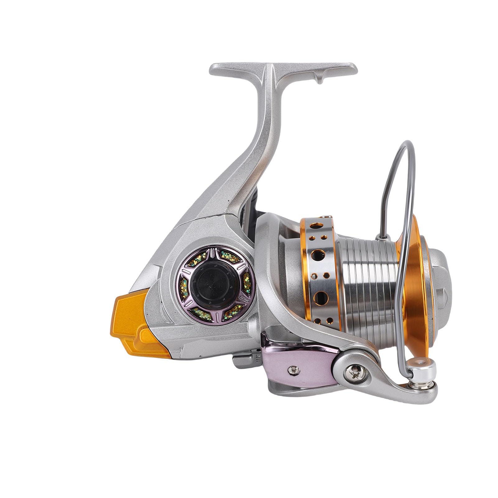 FILFEEL Carrete de Pesca 12000 – Carrete de Fundición a Distancia con Copa Biselada sin Espacios para Agua Salada con Rodamiento Unidireccional, Engranajes de Latón de Acero Inoxidable y Cuerpo de