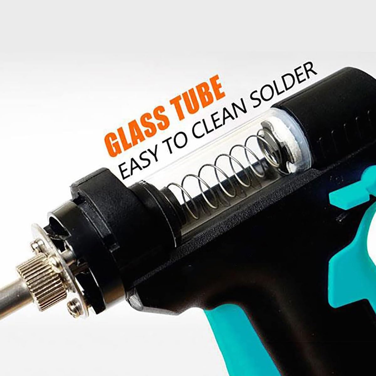 Succión eléctrica de soldadura al vacío, bomba desoldadora automática de 90 W con temperatura ajustable de 160 a 480 °C, dispositivo de succión de estaño eficiente para reparación electrónica de