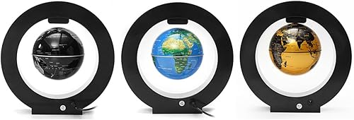 Globo flotante de levitación magnética iluminada, mapa de la tierra, luz LED eléctrica, mapa del mundo, decoración de escritorio, globo de 4