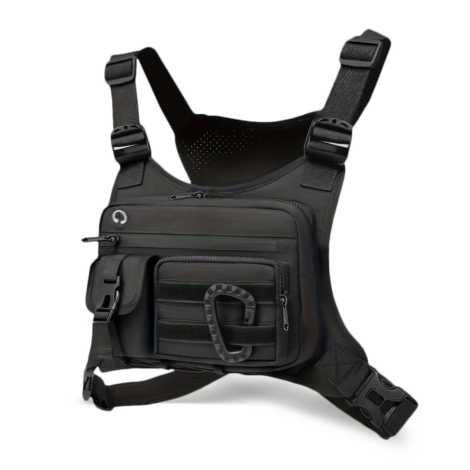 FANDARE Borsa Gilet Da Corsa Anteriore Antifurto Zaino Monospalla Borsa a Tracolla da Ascella per Uomo Donna Borsello Doppia Borsa a Spalla per Trekking Ciclismo Viaggio Moto EDC Zainetto