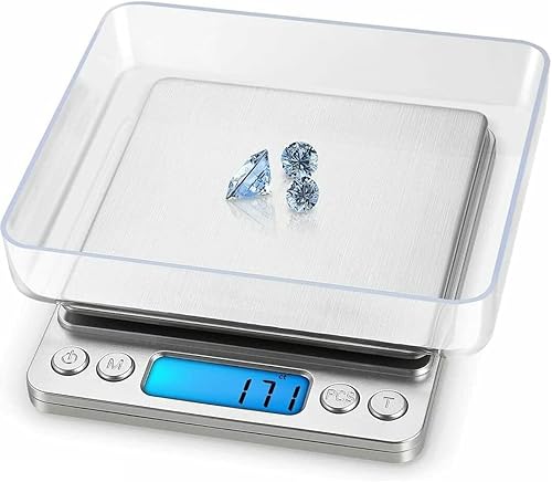 Báscula digital de cocina de 105.82 oz x 0.00 oz, joyería de oro y plata, tamaño de bolsillo, grano de hierbas para joyería, alimentos, cocina,