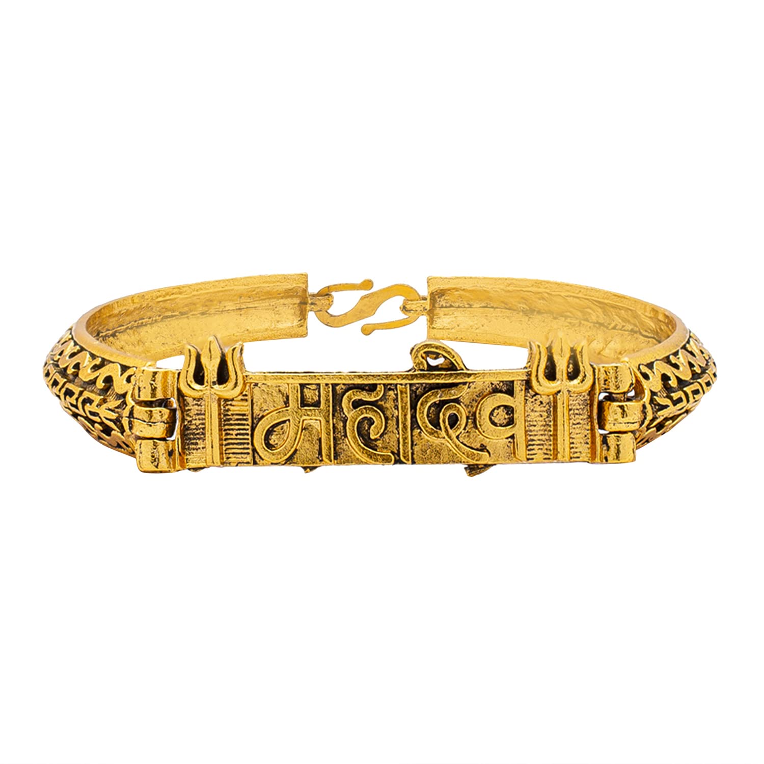 Shining Jewel Antique Gold Plated Healing and Powerful Adjustable Kada for Men & Women - MAHADEV (SJ_3498_(MD) (B0BHYQX55C) Amazon Price History, Amazon Price Tracker