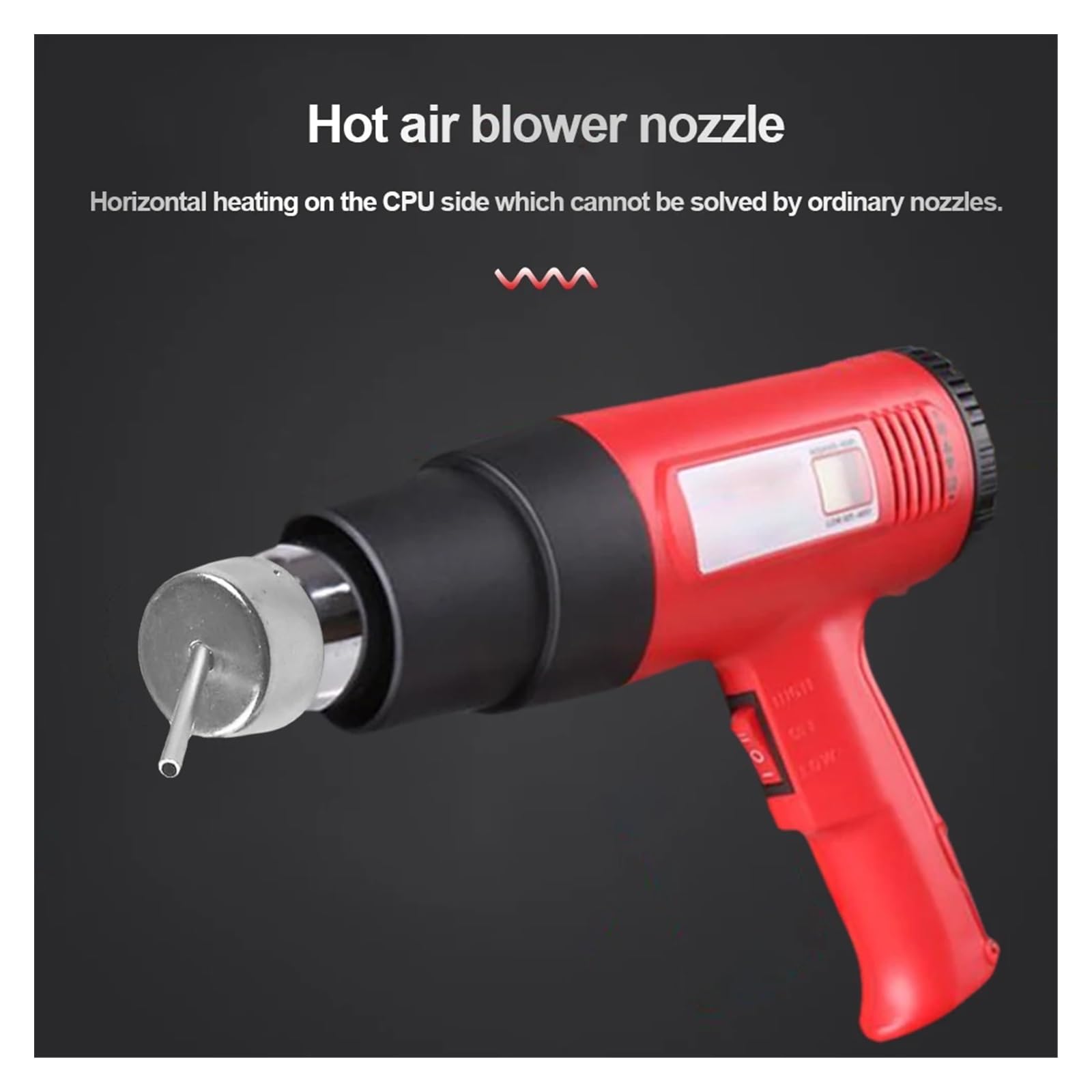 Ugello Per Pistola Ad Aria Calda 858/858D, Curvo A 45° E Diametro 3-10 Mm, Per Saldatura E Rilavorazione Elettronica