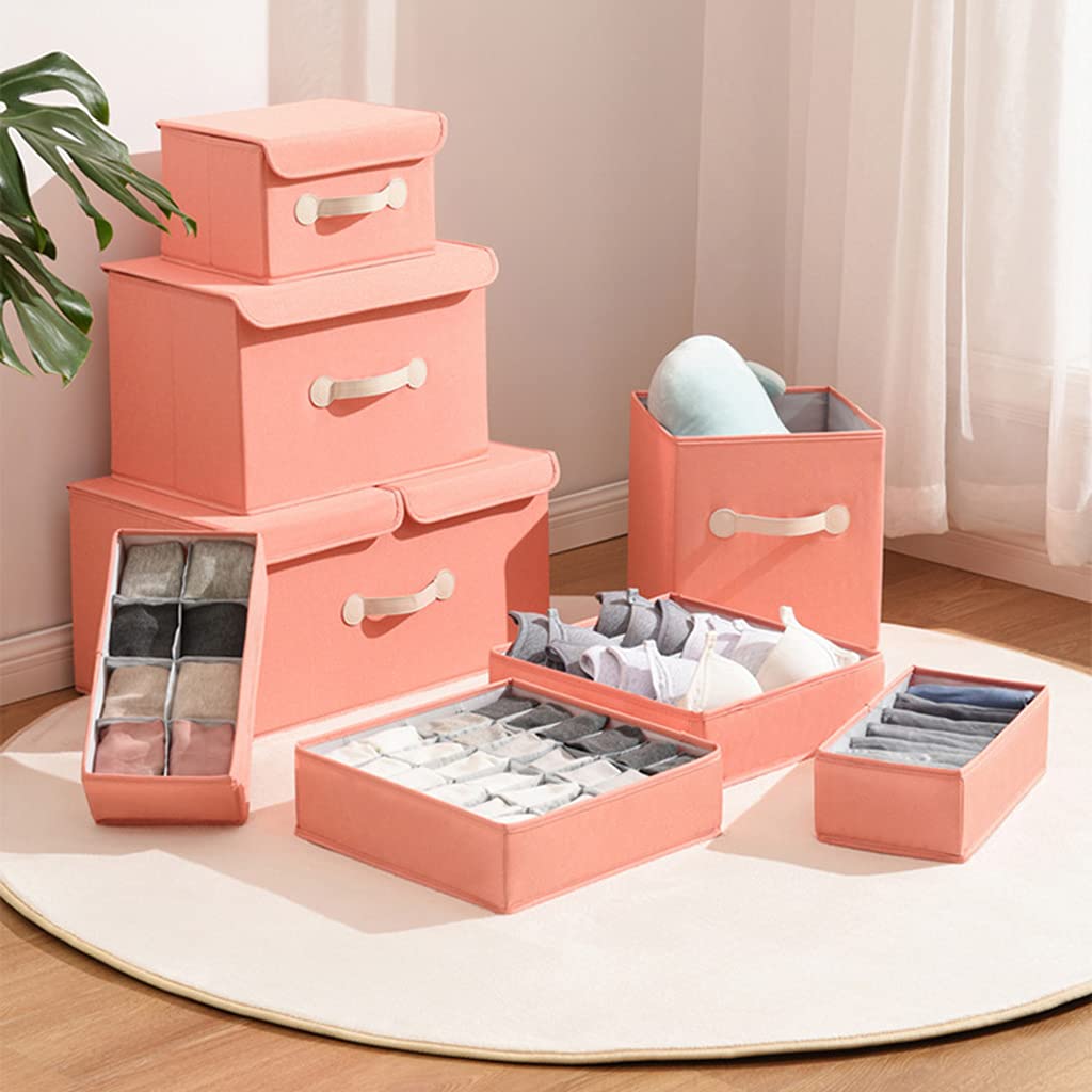 Lot De 4 Organiseurs De Tiroir Pliables Pour Vêtements, Chaussettes, Sous- Vêtements, Soutien-gorge, Lingerie, Cravates, Boîte De Rangement Pour Placard, Armoire, Tiroir Pliable