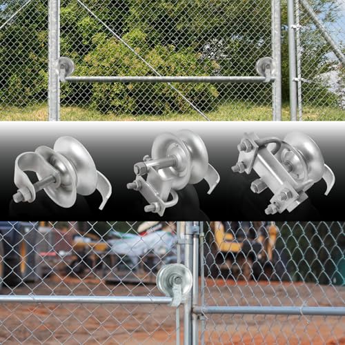 Pubotlu 2 Pack Sliding Gate Rollers with Single Bracket, by Pubotlu - Used condition - Image 5