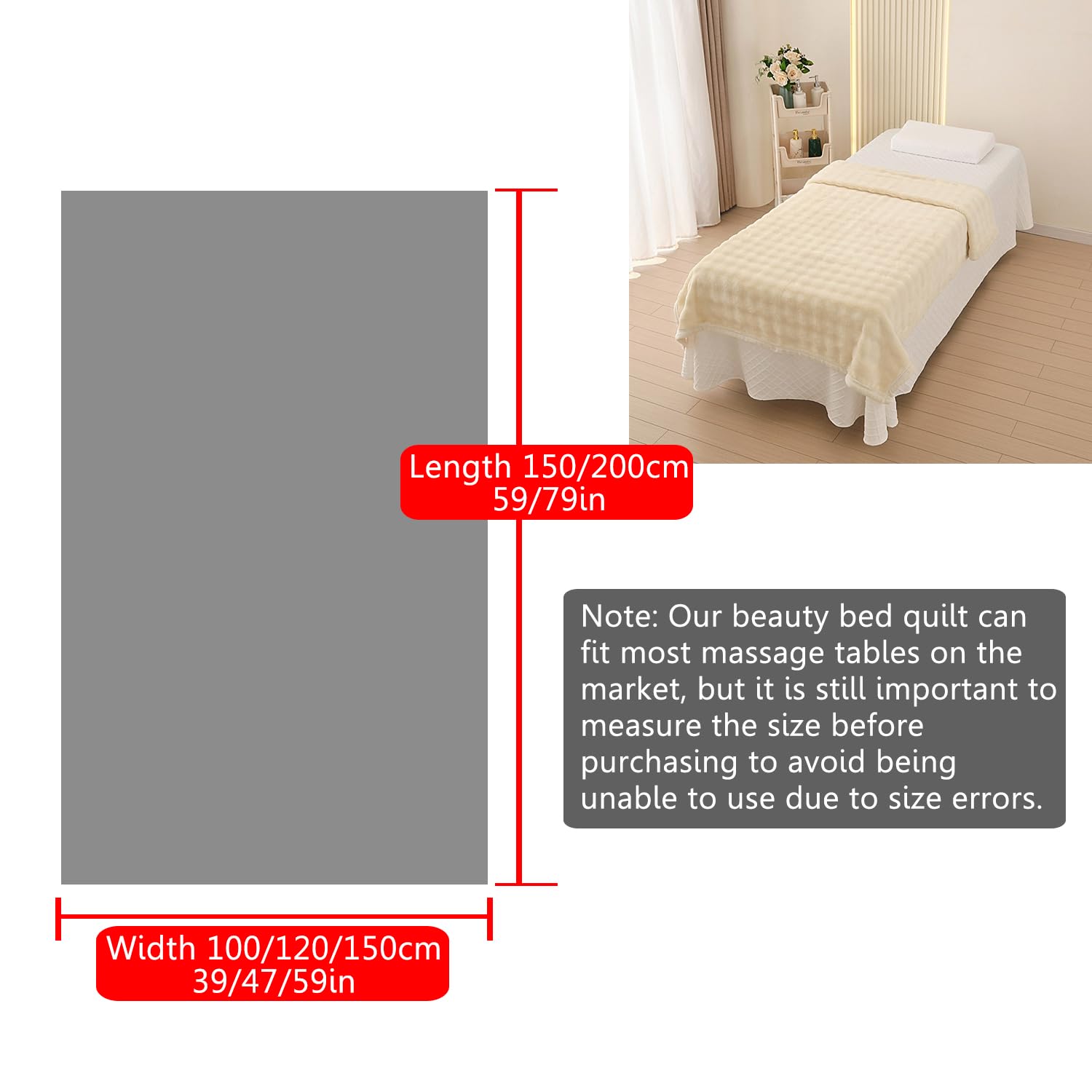 Tavolo Massaggio Coperta Copertina Letto Spa Per Estetici Letto A Casa