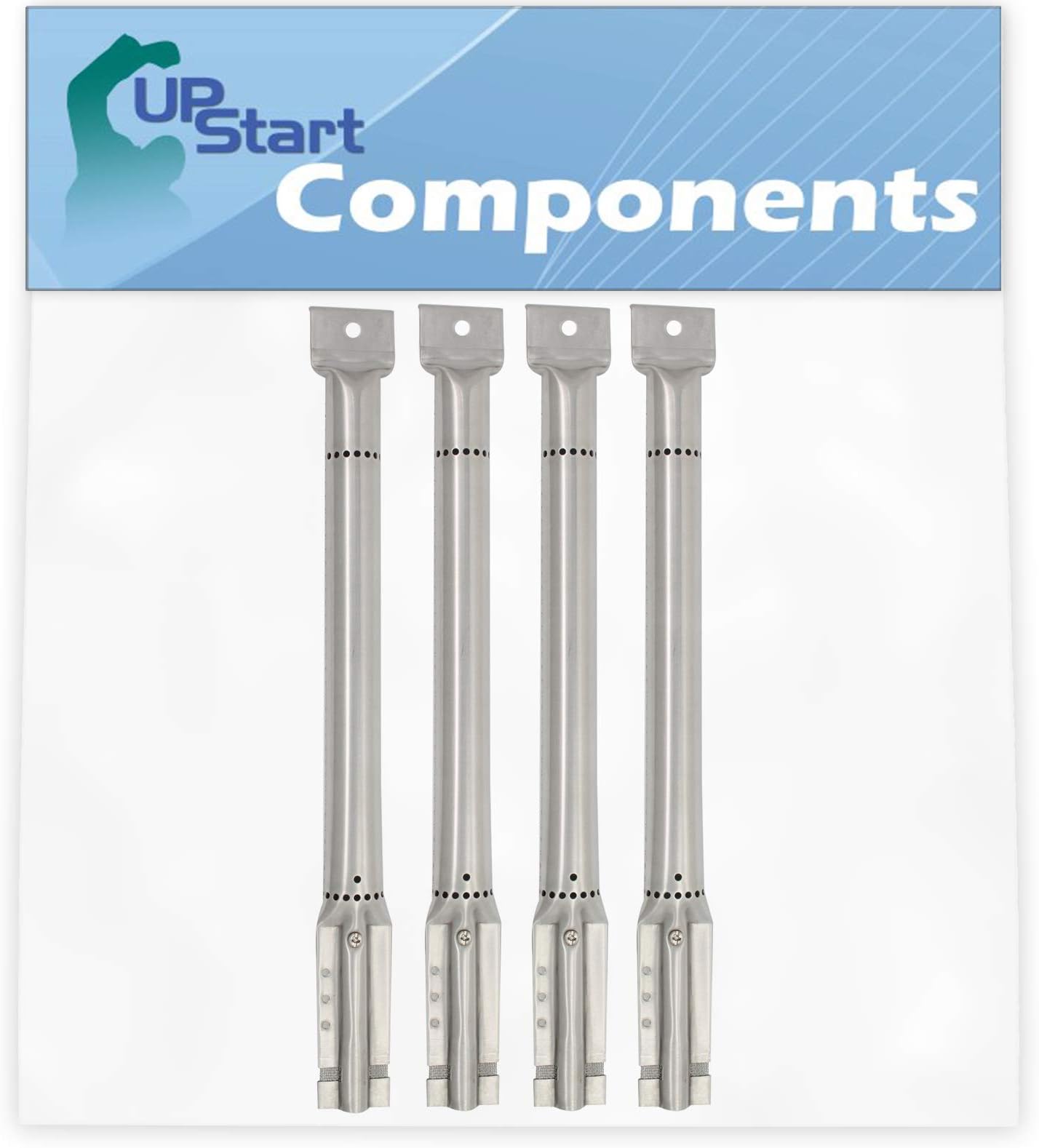 UpStart Components 4-Pack BBQ Gas Grill Tube Burner Replacement Parts for Duro 740-3003-BI - Compatible Barbeque Stainless Steel Pipe Burners