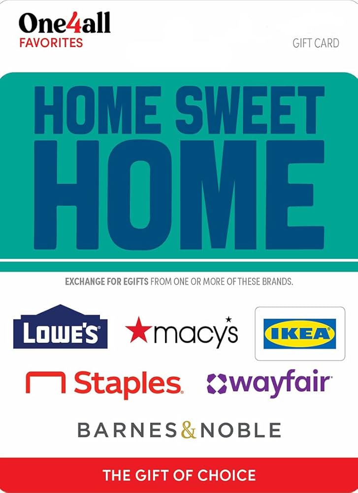 Multi-Brand Choice Home Sweet Home Gift Card