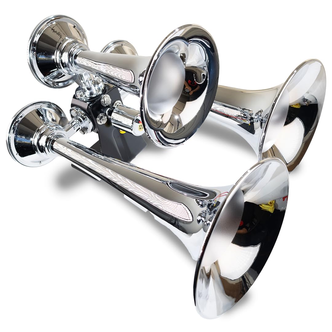 Amazon.com: Kleinn Air Horns 500 Triple Train Horn - Chrome