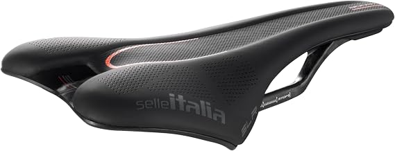 Selle Italia SLR Boost Kit Carbonio Road Bike Saddle - Comfortable Road Bicycle Seat for Men and Women, Black, Kit Carbon, 248 x 130mm