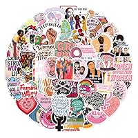 TIESOME Feministische Aufkleber, 100 Stück Girl Power Aufkleber Frauenrechte Aktivismus Wasserdichtes Vinyls Aufkleber für Laptop Skateboard Helm Hüte Flaschen Auto Feminismus Empowering Decal