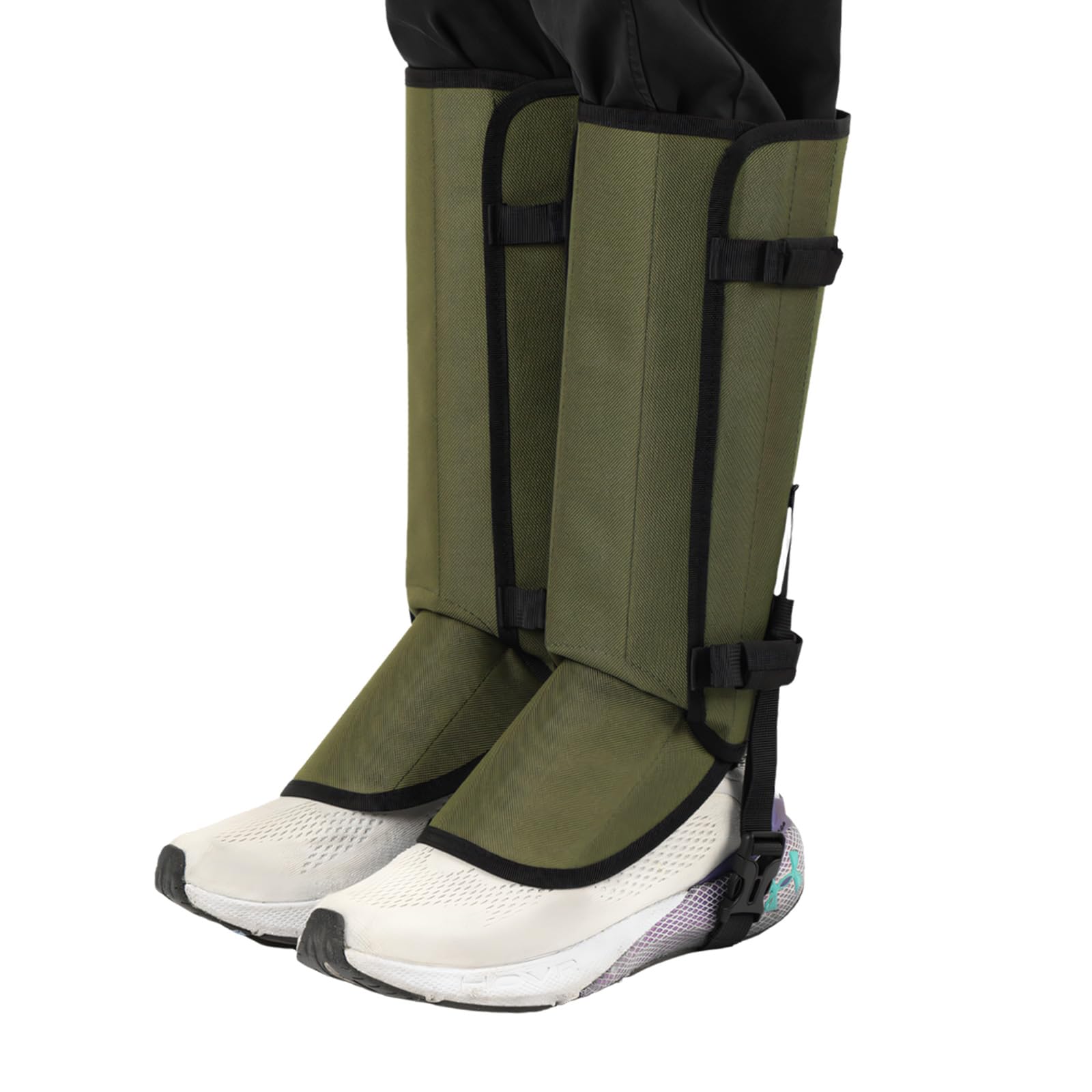 Strong Waterproof Leg Gaiters Comfortable Leg Protectors Pair for Hiking Camping to Snake Bites & Scratches Outdoor Snake Chew Proof Gaiters