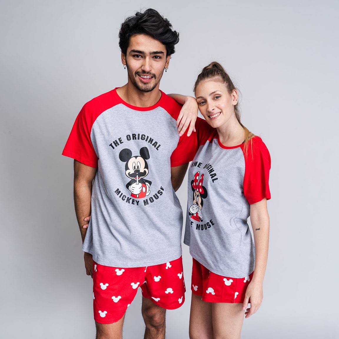 PIJAMA CORTO SINGLE JERSEY PUNTO MINNIE RED