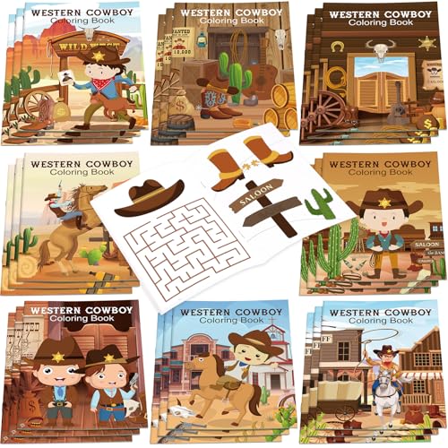 Nezyo 24 Mini Libros para Colorear para Niños Set de Regalos de Fiesta con Dibujos Artísticos para Hacer Mismo Libros de Actividades para Colorear para Animales Granja Niños Pequeños de 1 a 3 Años