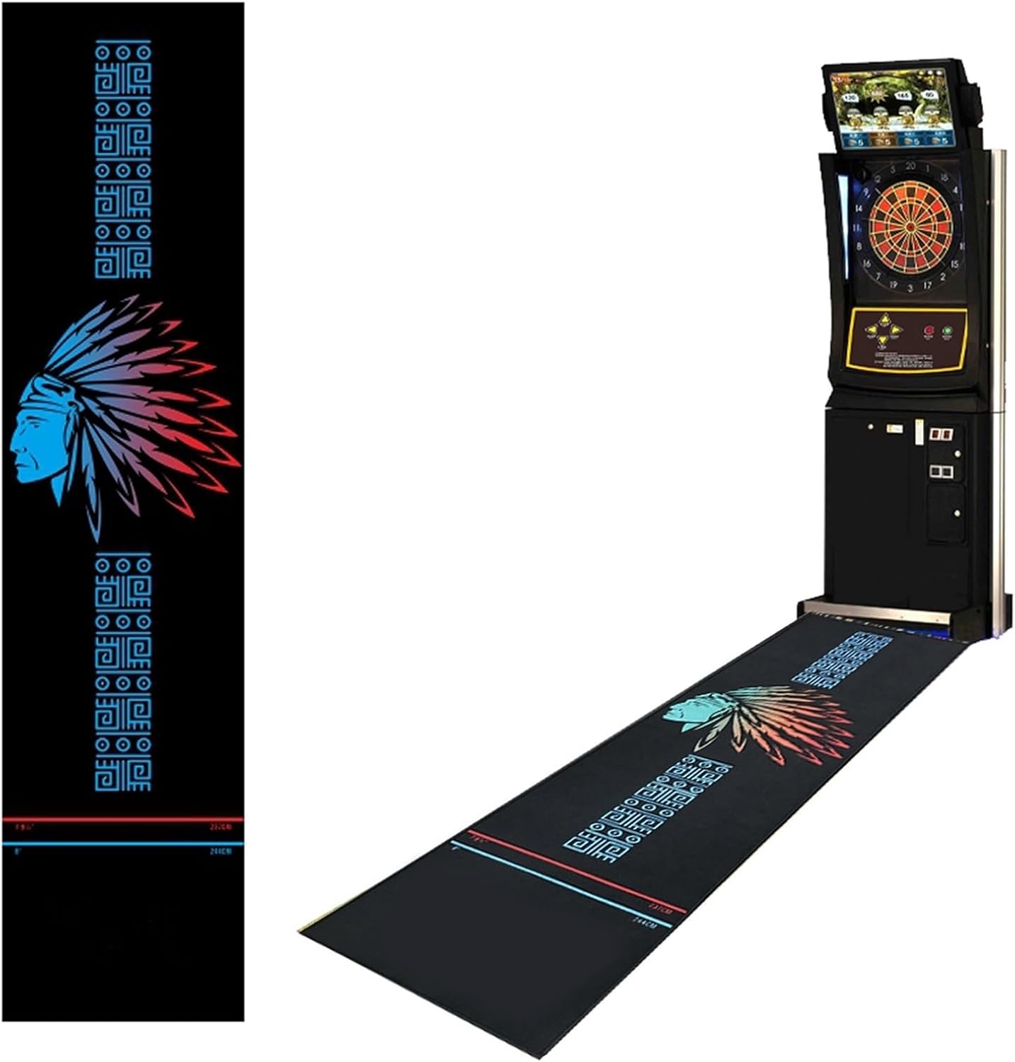 QCHIAN NonSlip Dart Carpet Rubber Dart Floor Mat, Rubber